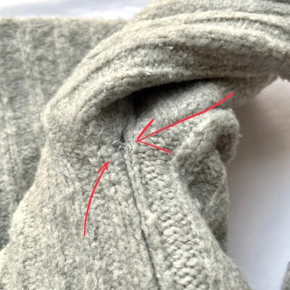 H&M | Grey Ribbed Knit Cropped Sweater - Picture 13 of 16